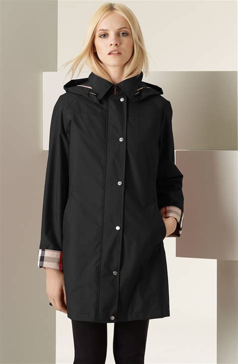 burberry brit a line raincoat|Burberry raincoat for women.